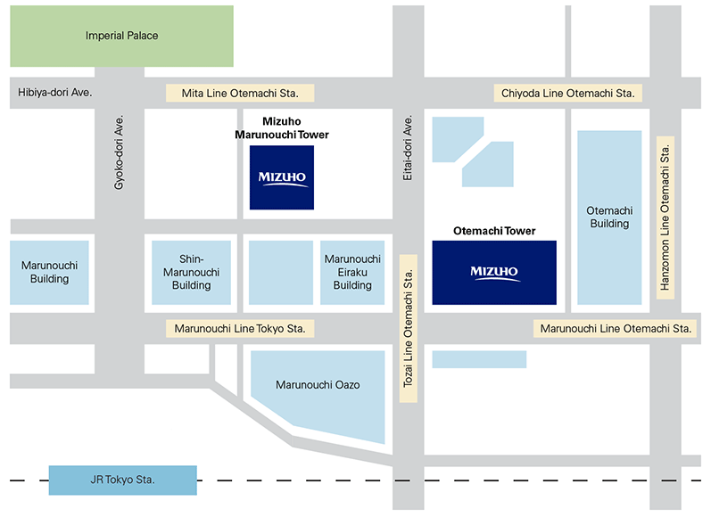 Map: Mizuho Financial Group